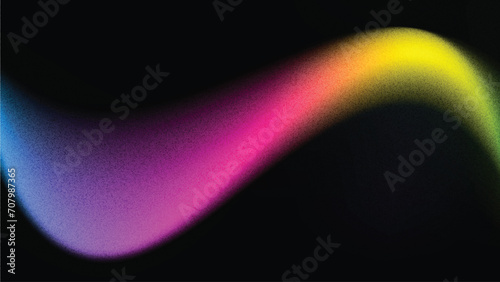 Pink Orange Blue Color Gradient Background, Grainy Texture Effect, Wave Gradient Vector