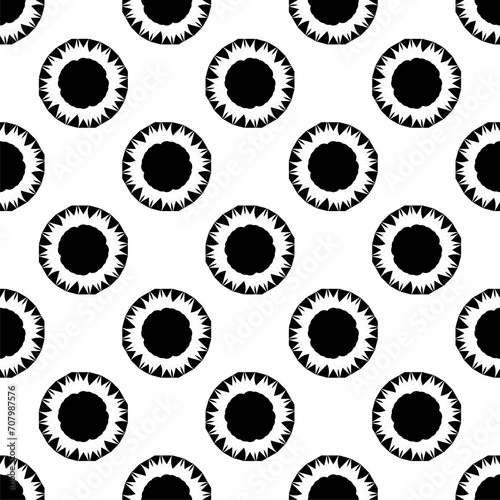 seamless pattern with gears machine circle cogwheel pattern repeated design symbol shape icon art decorative fabric textile tile vector illustration 