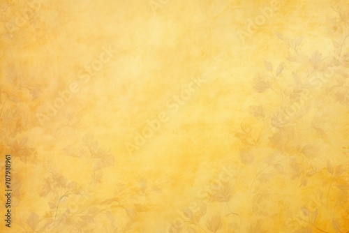 Yellow soft pastel background parchment with a thin barely noticeable floral ornament background