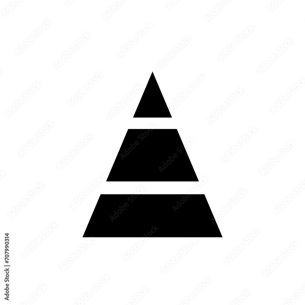 pyramid glyph icon pyramid glyph icon