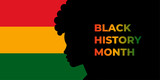 Black history month celebrate, vector illustration design graphic Black history month,Black History Month vector banner design template.