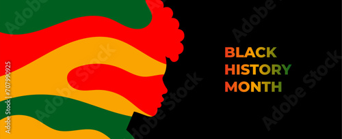 Black history month celebrate, vector illustration design graphic Black history month,Black History Month vector banner design template.