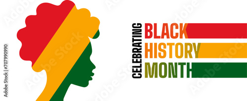 Black history month celebrate, vector illustration design graphic Black history month,Black History Month vector banner design template.