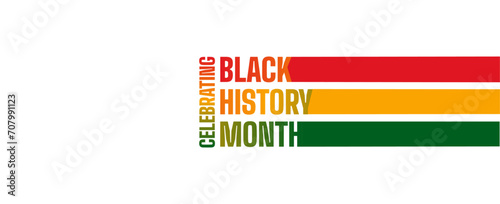 Black history month celebrate, vector illustration design graphic Black history month,Black History Month vector banner design template.