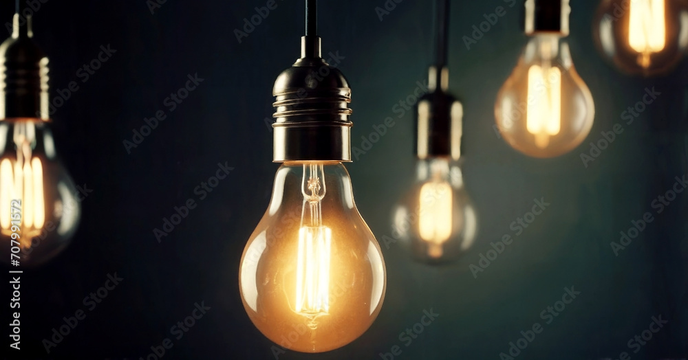 Glowing light bulb creative idea,leadership and difference concept Glowing light bulb creative idea,leadership and difference concept