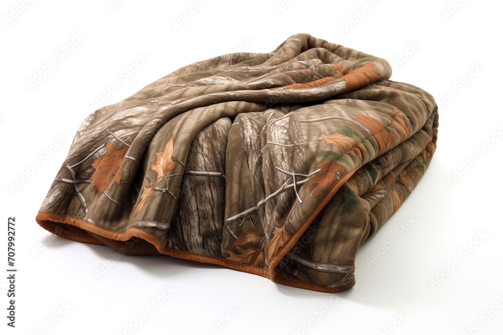 Hunting thermal blanket isolated on white background created with Generative Ai Hunting thermal blanket isolated on white background created with Generative Ai