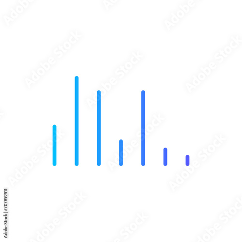 statistics gradient icon