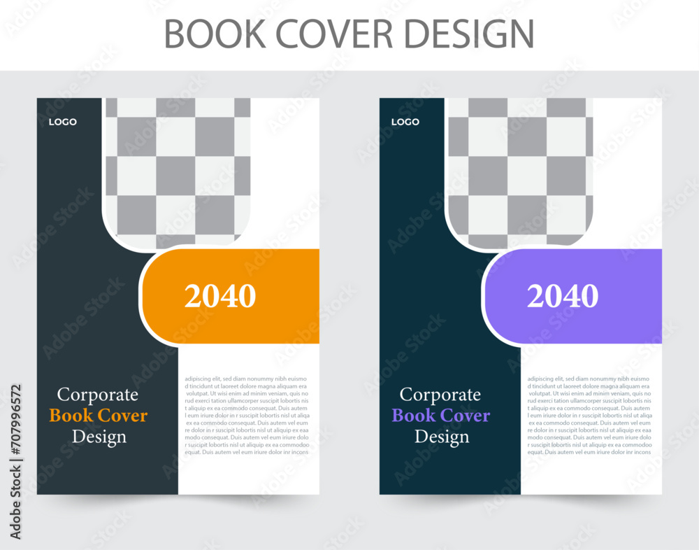 Business Book cover design template. Business Book cover design template.