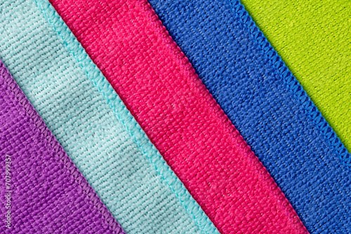 Abstract Diagonal Composition of Colorful Textile Strips for Background