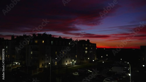 Wallpaper Mural panorama of a residential complex at sunset Germany Torontodigital.ca