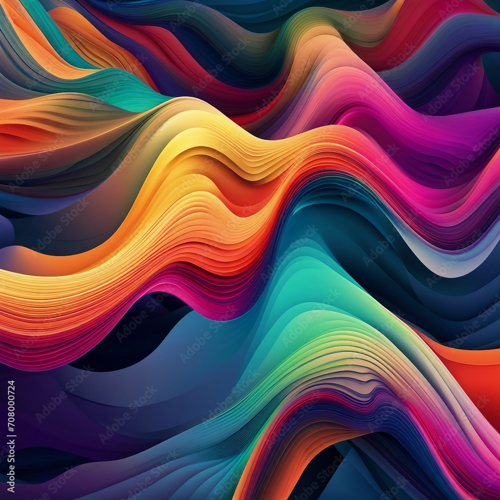 colorful wave abstract illustration background colorful wave abstract illustration background