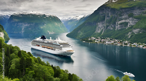 Discover the Beauty of Geirangerfjord: Scenic Cruise with a Norwegian Adventure photo