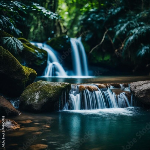 waterfall in the woods © Muhammad Zubair 
