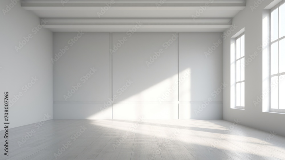 Modern studio background, empty space white interior. Modern studio background, empty space white interior.
