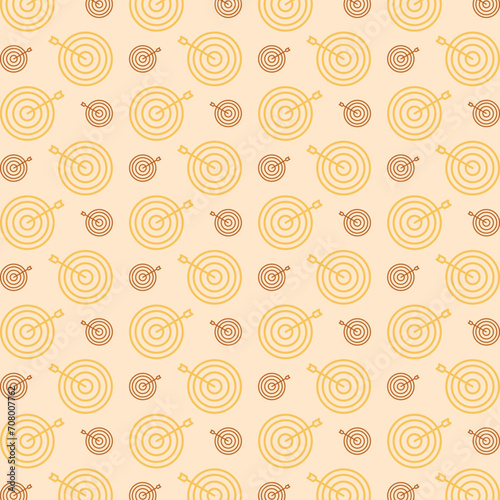 Bullseye colorful repeating trendy pattern vector illustration background