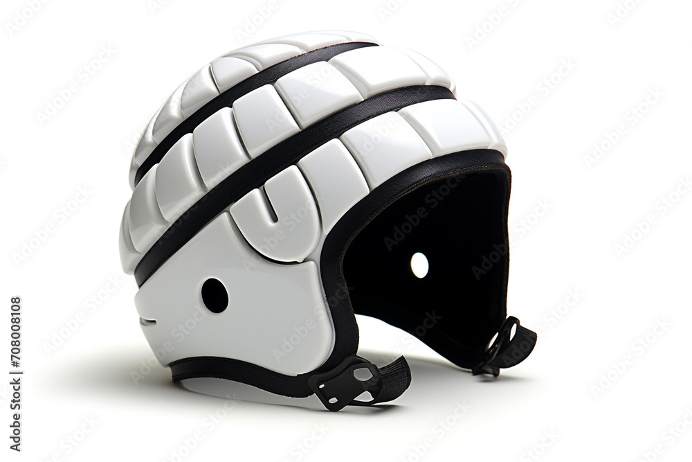 Rugby scrum cap isolated on white background created with Generative Ai Rugby scrum cap isolated on white background created with Generative Ai