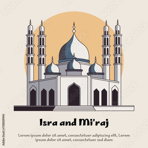 isra and miraj background.