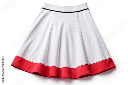 Tennis skirt isolated on white background created with Generative Ai