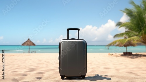 A suitcase on the beach © Aris Suwanmalee