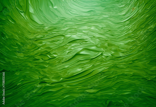 Abstract Background of Green Surface, Paint Pattern, Blue Surface Wavy Background, using Generative ai