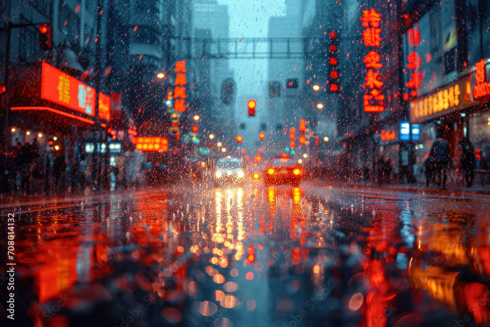 Fototapeta premium rainy weather concept,rainy day