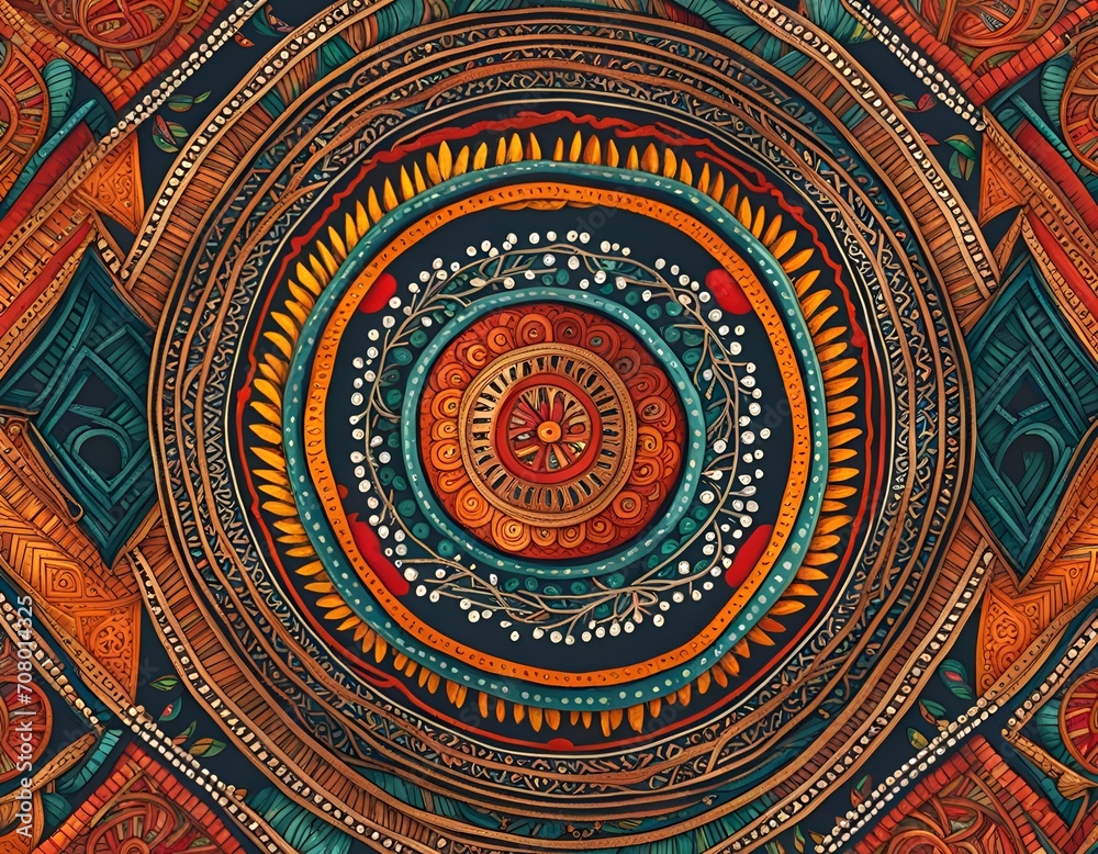 thai style painting Ethnic seamless pattern thai style painting Ethnic seamless pattern