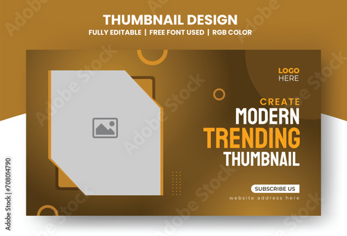 Modern & trending video thumbnail template