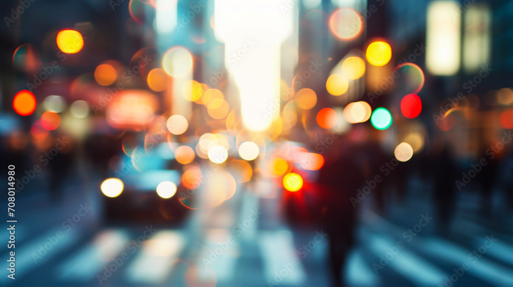Blurred background of traffic in the city. Bokeh Blurred background of traffic in the city. Bokeh