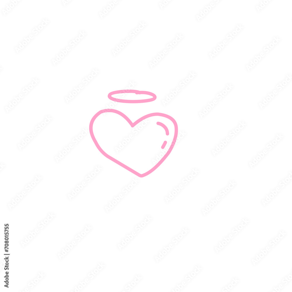 Heart Love Icon Line for Valentine day Heart Love Icon Line for Valentine day