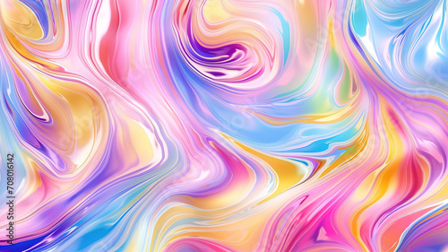 Seamless trendy iridescent rainbow foil texture