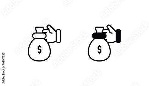 Corruption icon design with white background stock illustration