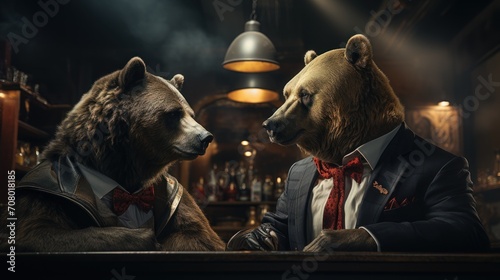 bears wear suits photo