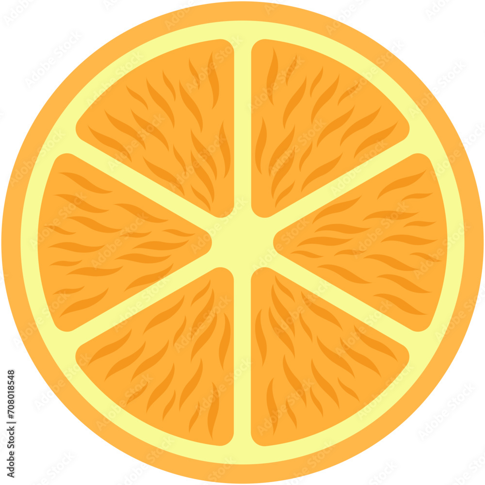 Orange Slice Vector Icon Orange Slice Vector Icon