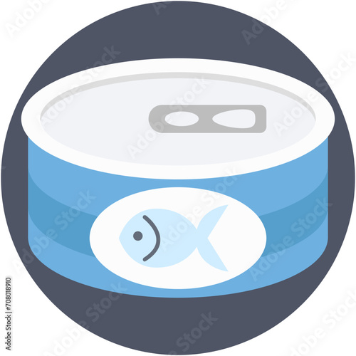 Canned Fish Vector Icon