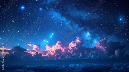 A celestial panorama featuring the iconic Gemini constellation, with the twin figures casting their eternal bond of light over a serene and cosmic expanse.