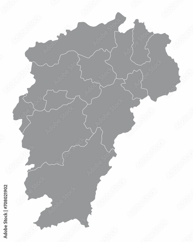 Jiangxi Province administrative map Jiangxi Province administrative map