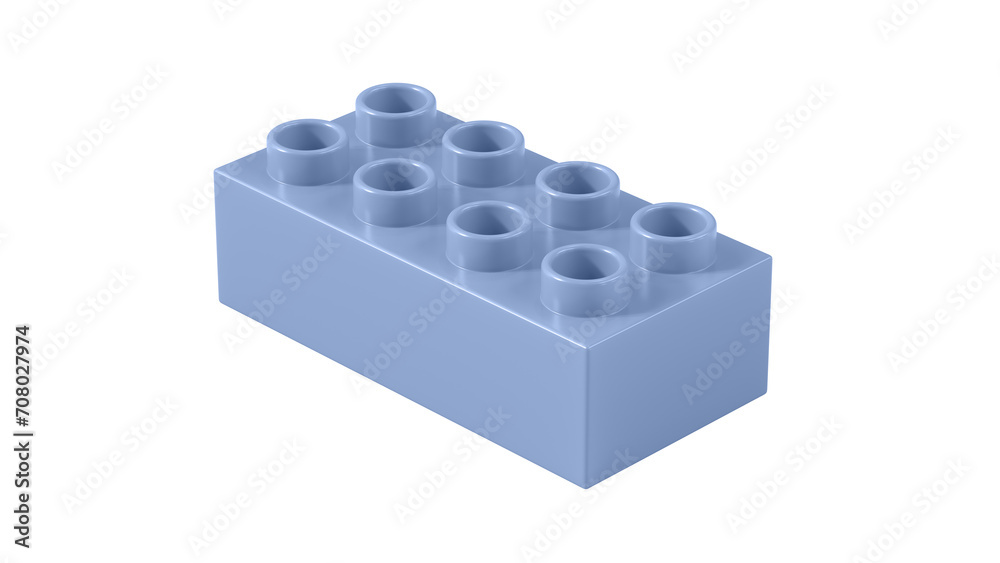 Serenity Plastic Block Isolated on a White Background. Children Toy Brick, Perspective View. Close Up View of a Game Block for Constructors. 3D Rendering. 8K Ultra HD, 7680x4320, 300 dpi Serenity Plastic Block Isolated on a White Background. Children Toy Brick, Perspective View. Close Up View of a Game Block for Constructors. 3D Rendering. 8K Ultra HD, 7680x4320, 300 dpi