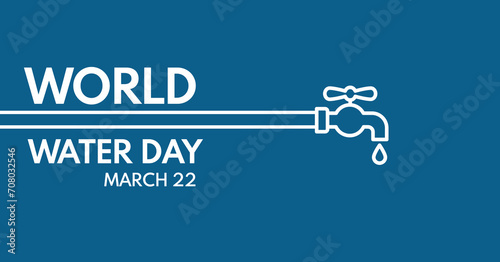 world water day - vector illustration