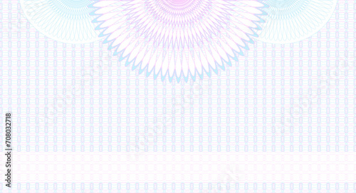 blue rose guilloche background for certificate, diploma