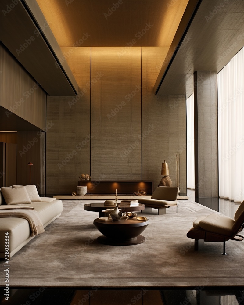 Fototapeta premium Modern living room interior design