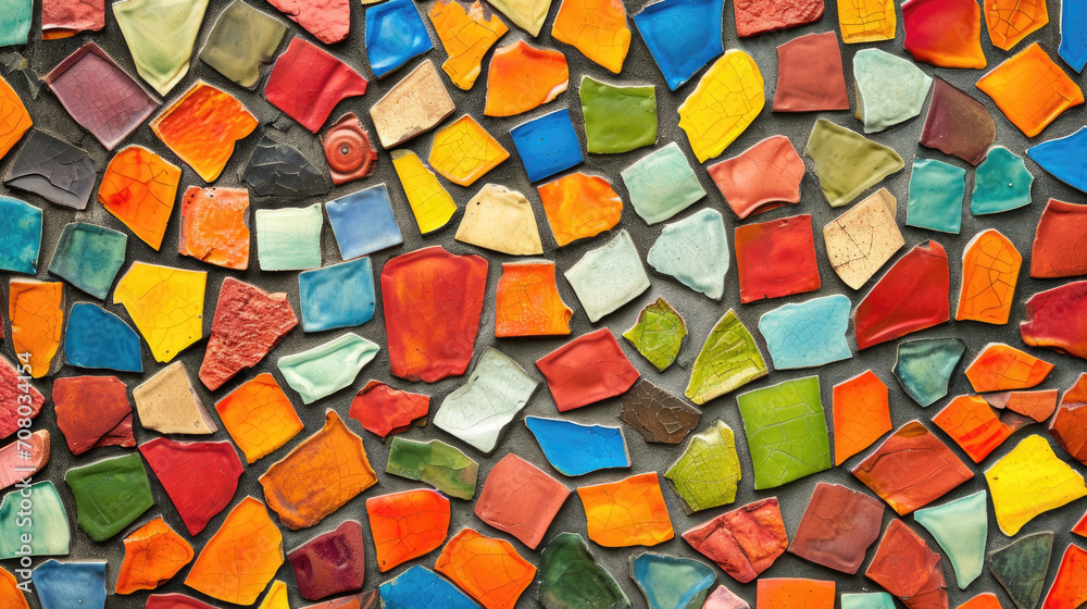 Artistic Background with Vibrant Tiles Artistic Background with Vibrant Tiles