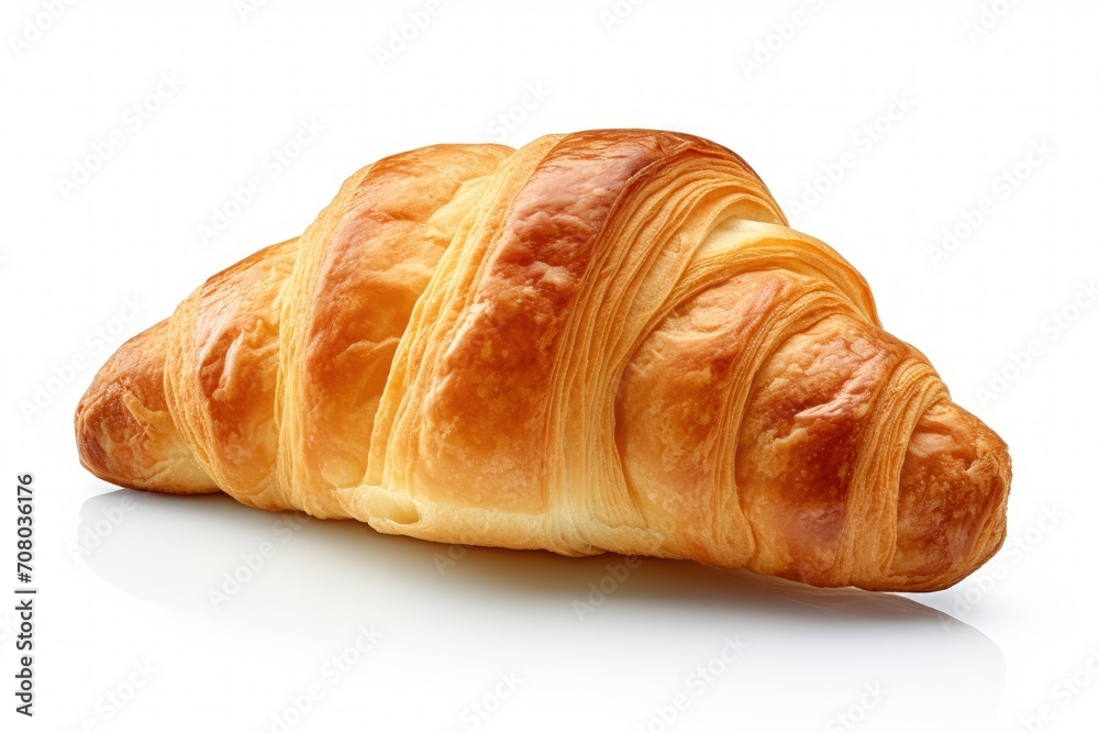 croissant  in white background