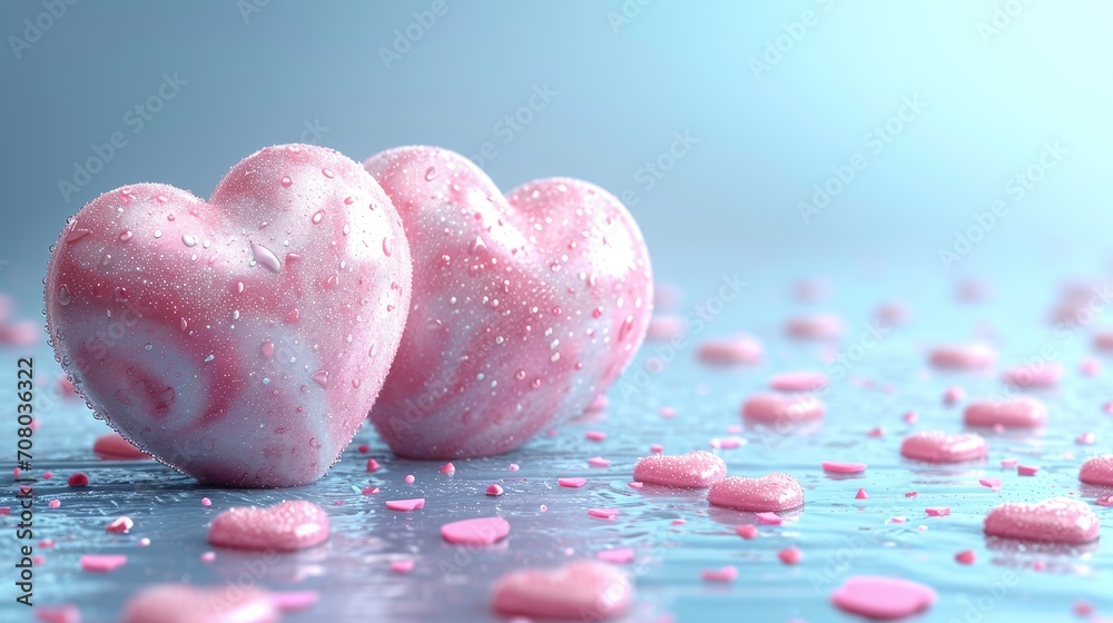 Two heart. Romantic holiday background for Valentine's Day, Mother's Day, international Women's Day. March 8. birthday Two heart. Romantic holiday background for Valentine's Day, Mother's Day, international Women's Day. March 8. birthday