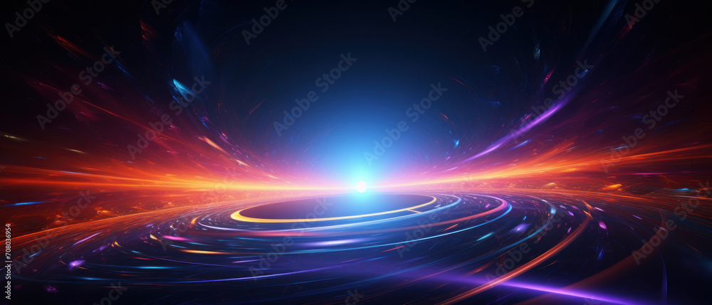 3D illustration of a nebula in the universe, showcasing a vibrant blue and black cosmic background. 3D illustration of a nebula in the universe, showcasing a vibrant blue and black cosmic background.
