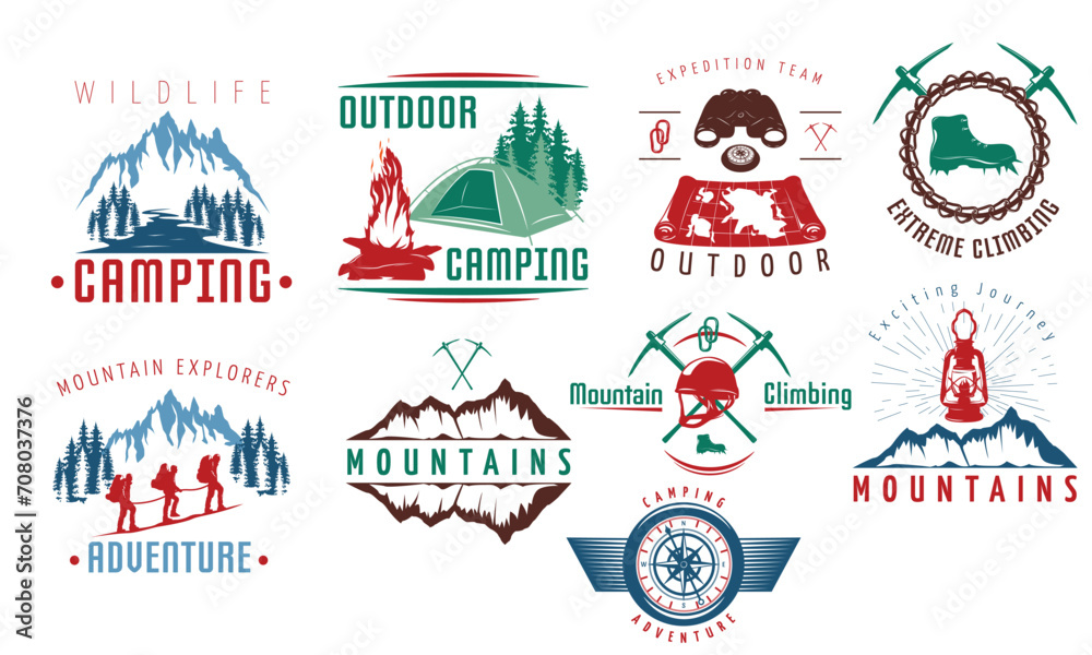 MOUNTAIN, HIKING, SCUBA DIVING AND ADVENTURE TSHIRT DESIGN. Funny Outdoor Retro Vintage Camper Camping T-shirt Design with mountain, silhouette, trees in vintage style. Adventure Tshirt design.