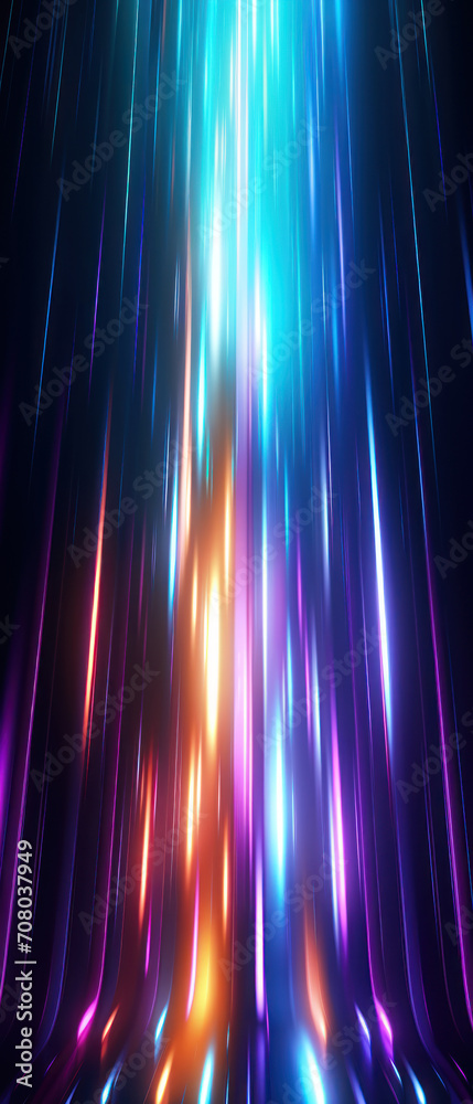 Colorful, shiny light patterns with a blurred texture, set against a black space for a dramatic, ultraviolet effect. Colorful, shiny light patterns with a blurred texture, set against a black space for a dramatic, ultraviolet effect.