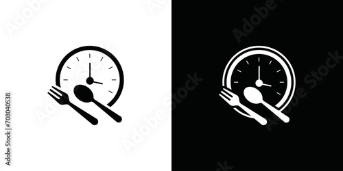mealtime logo. eating time. time to eat 