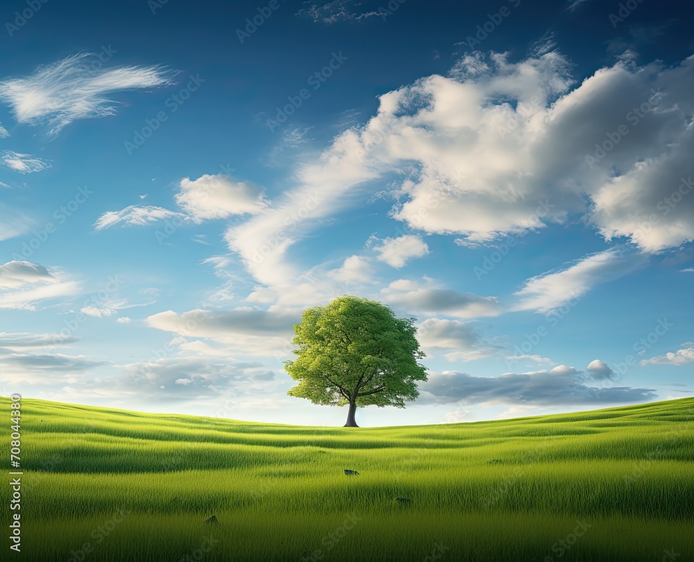 Nature landscape illustration background