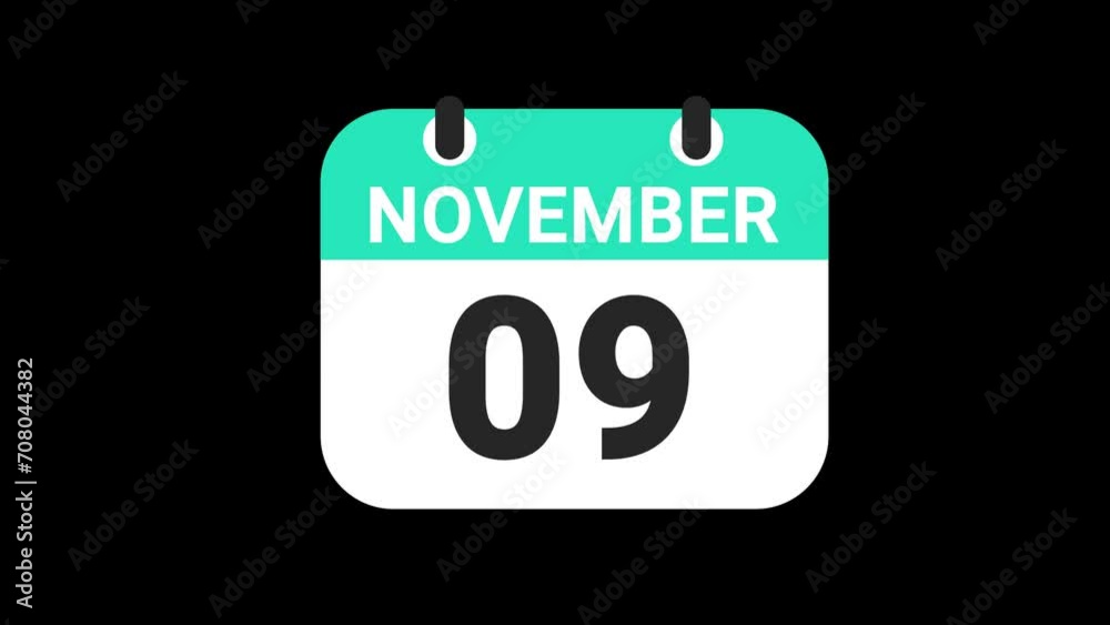 Date counting calendar date of 1 to 31, animation, Transparent alpha background
Date counting calendar date of 1 to 31, animation, Transparent alpha background
