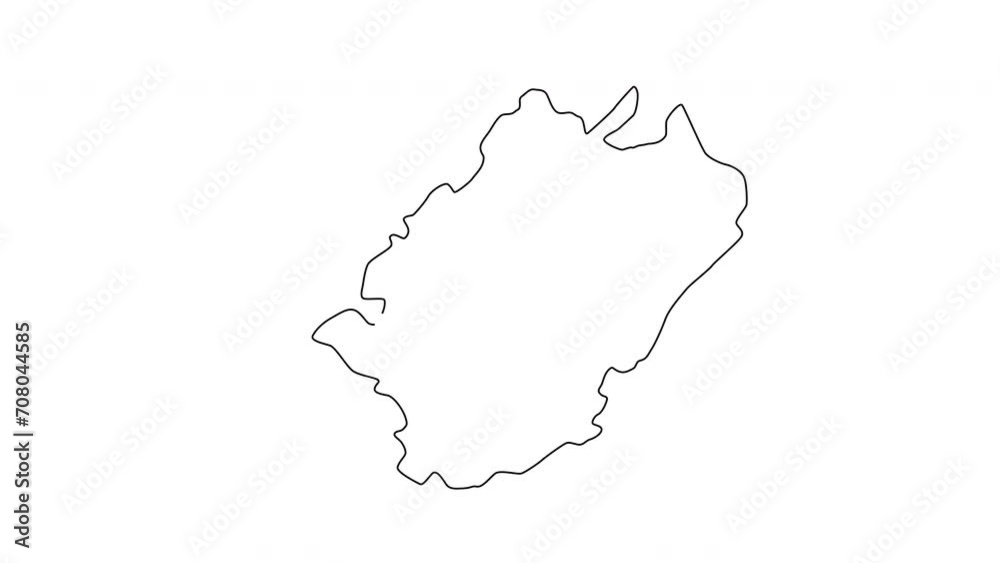 animated sketch map of Yamuna Nagar city in India animated sketch map of Yamuna Nagar city in India